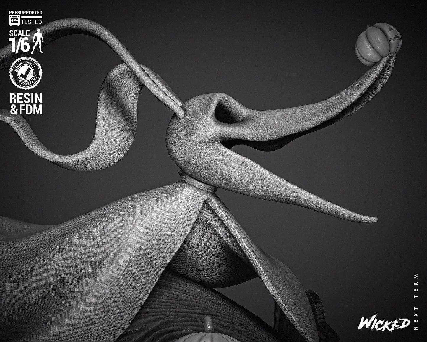 Zero - UNPAINTED FAN ART - Wicked 3D Models