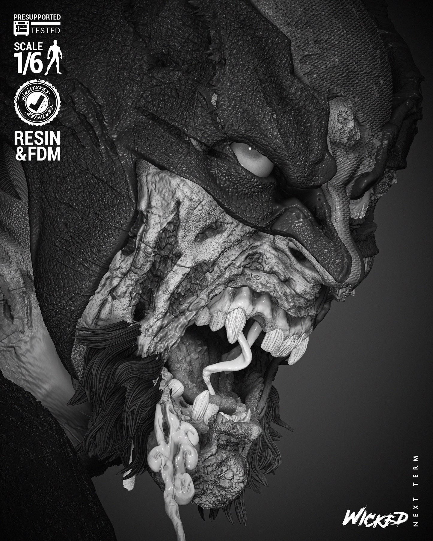 Wolverine Zombie - UNPAINTED FAN ART - Wicked 3D Models