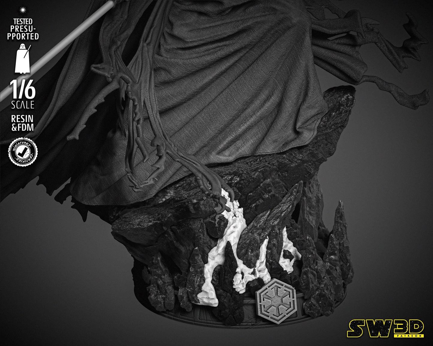 Darth Nihulus Sculpture - UNPAINTED FAN ART - Star Wars 3D Models