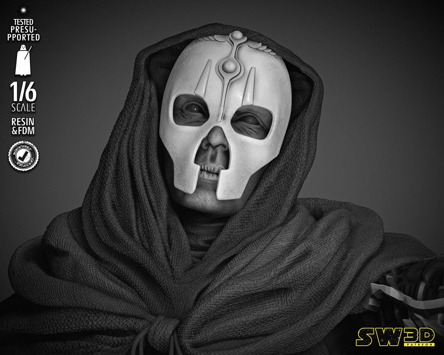 Darth Nihulus Sculpture - UNPAINTED FAN ART - Star Wars 3D Models