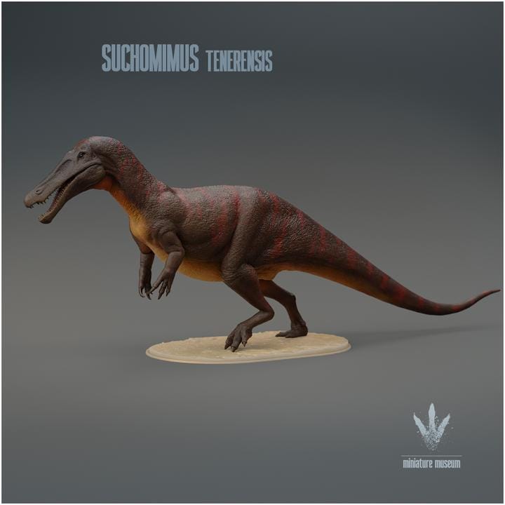 Suchomimus tenerensis : Walking - UNPAINTED - Miniature Museum