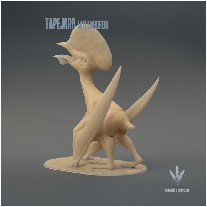 Tapejara wellnhoferi : The Lord of the Ways - UNPAINTED 3D Figurine - Miniature Museum