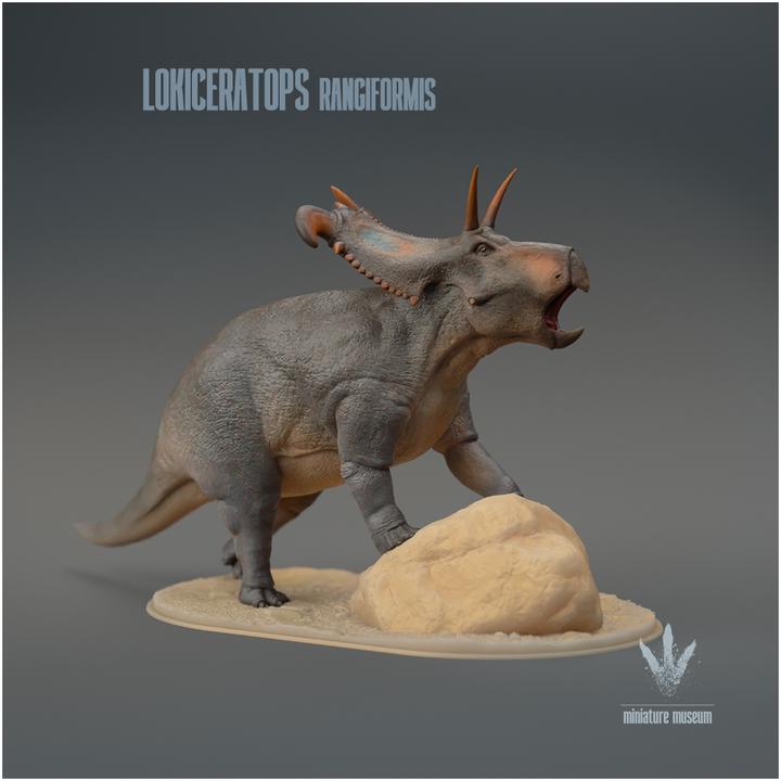 Lokiceratops rangiformis : Vocalizing - UNPAINTED - Miniature Museum