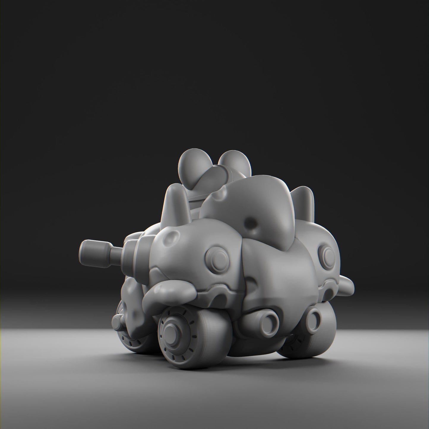 Cheezii - UNPAINTED - Grumpii Art Toy