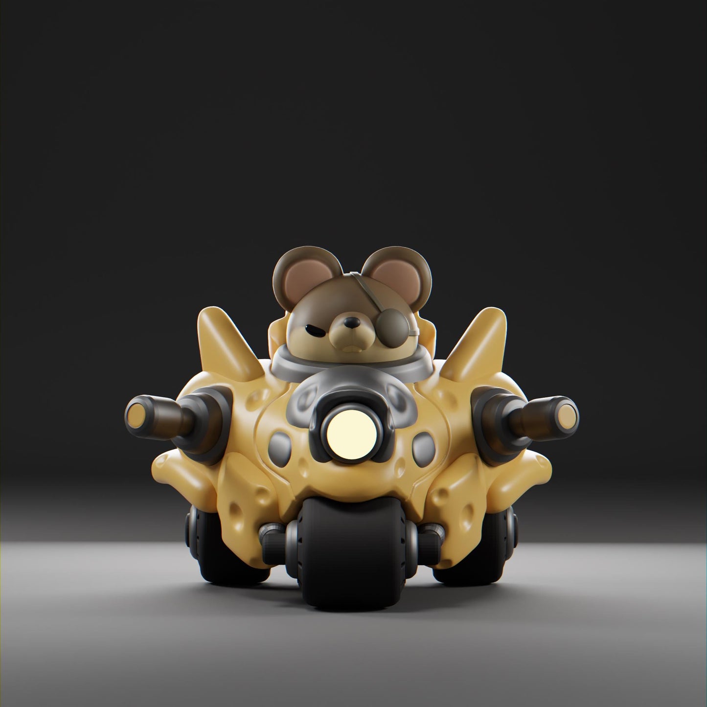 Cheezii - UNPAINTED - Grumpii Art Toy