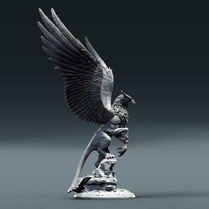 Griffin - UNPAINTED - Clynche Art