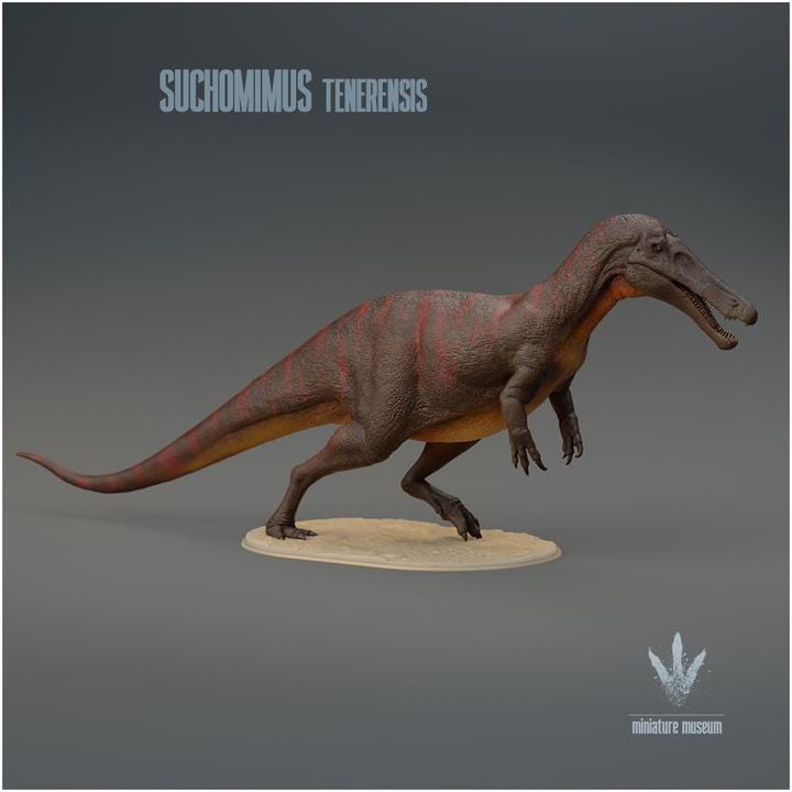 Suchomimus tenerensis : Walking - UNPAINTED - Miniature Museum