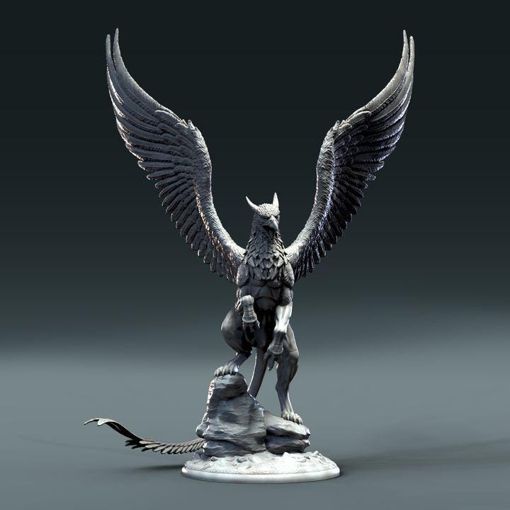 Griffin - UNPAINTED - Clynche Art