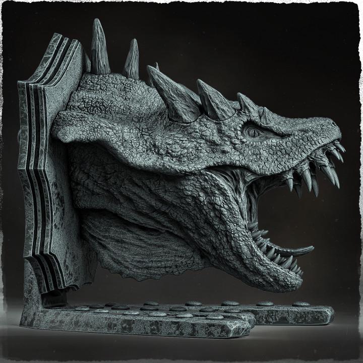 Mantis Dragon (head trophy) - UNPAINTED - Evox Arts