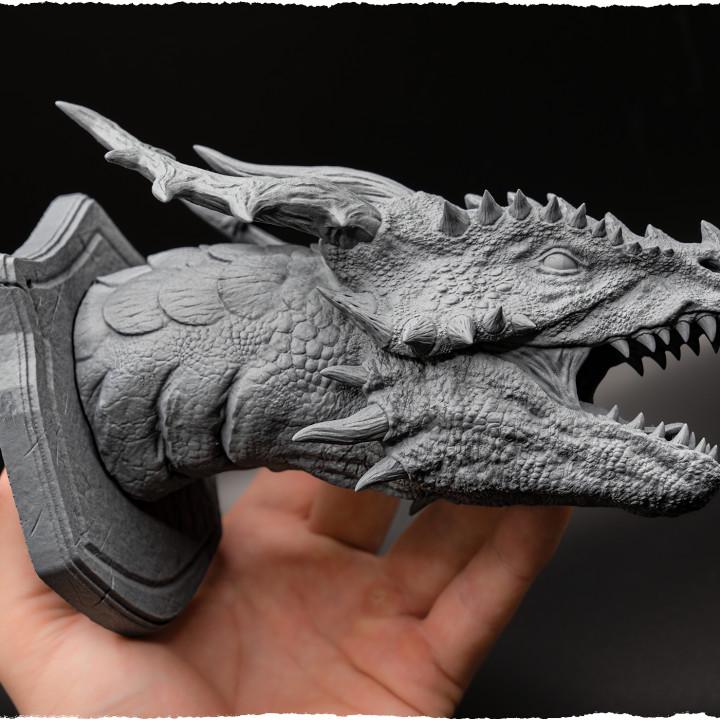 Asian Dragon (head trophy) - UNPAINTED - Evox Arts