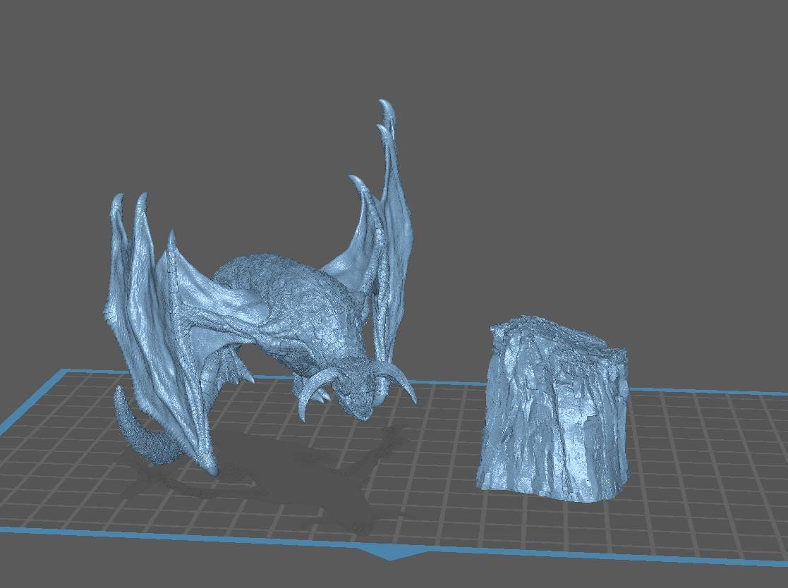 Skylash, the Gale Wing - Wyvern - UNPAINTED - Evox Arts
