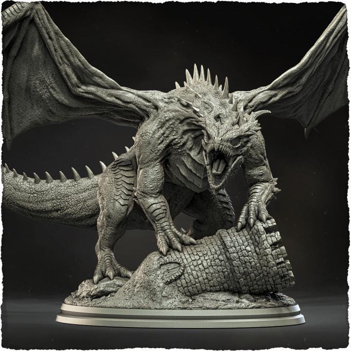Emerald Dragon - UNPAINTED - Evox Arts