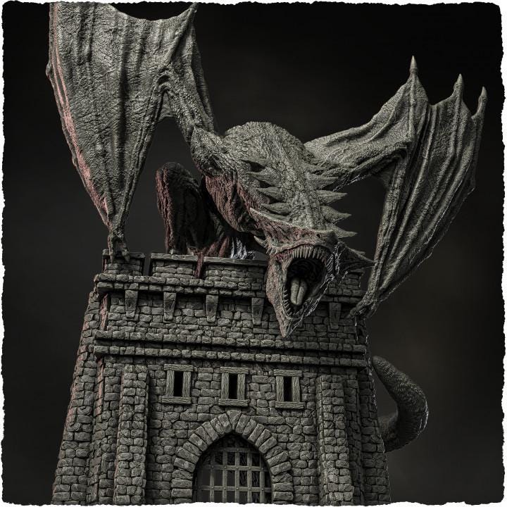 Arrowhead Dragon - UNPAINTED - Evox Arts