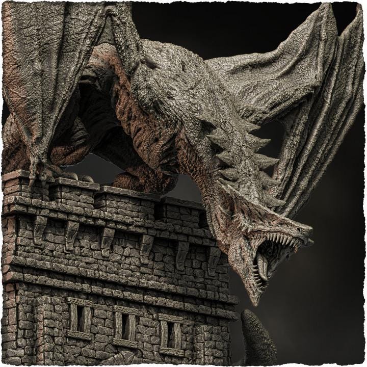 Arrowhead Dragon - UNPAINTED - Evox Arts