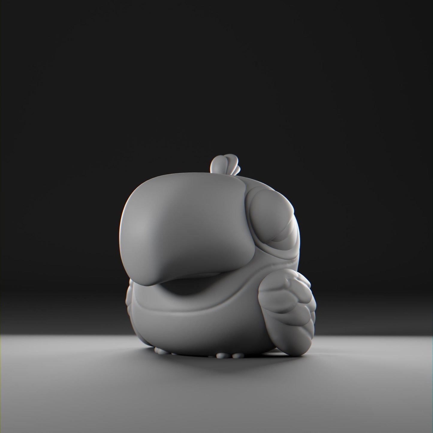 Beakii - UNPAINTED - Grumpii Art Toy