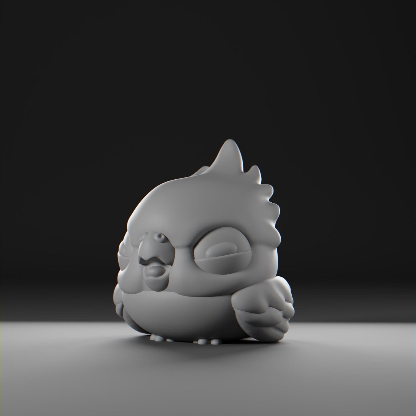 Cockatii - UNPAINTED - Grumpii Art Toy