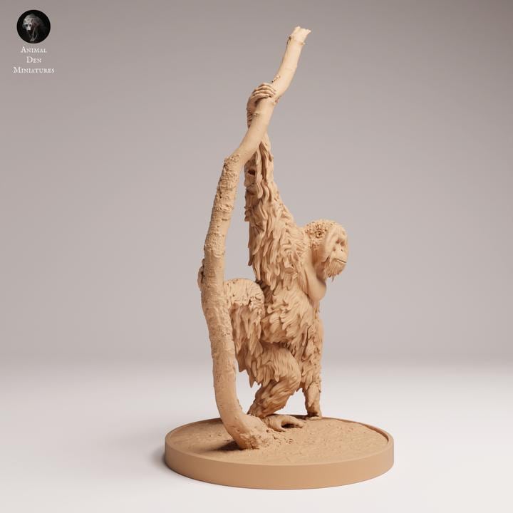 Sumatran Orangutan - UNPAINTED - Animal Den Miniatures