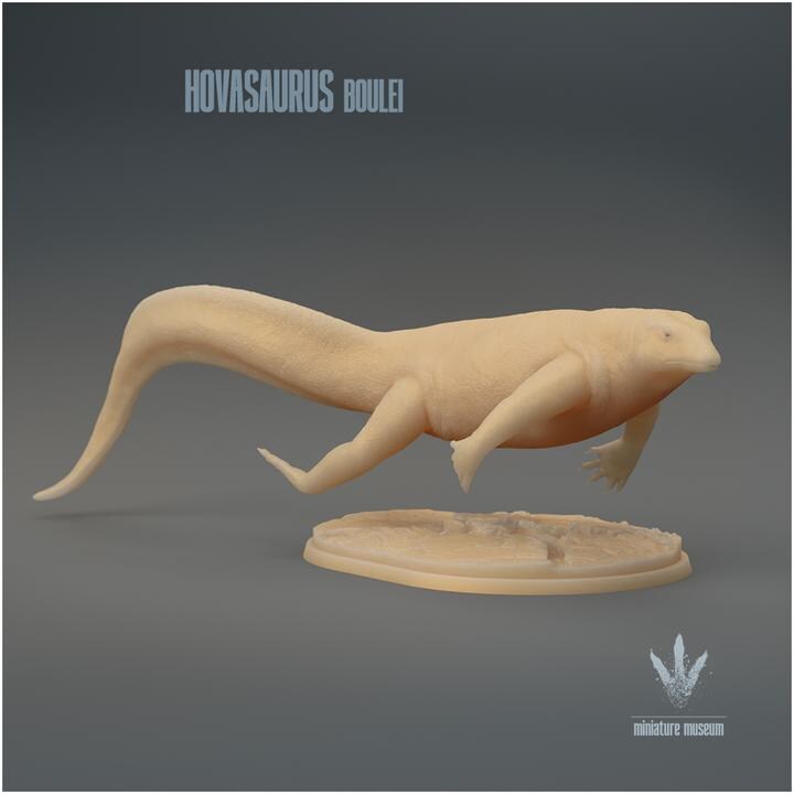 Hovasaurus boulei : Swimming - UNPAINTED - Miniature Museum