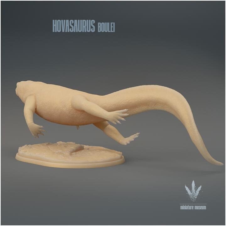 Hovasaurus boulei : Swimming - UNPAINTED - Miniature Museum