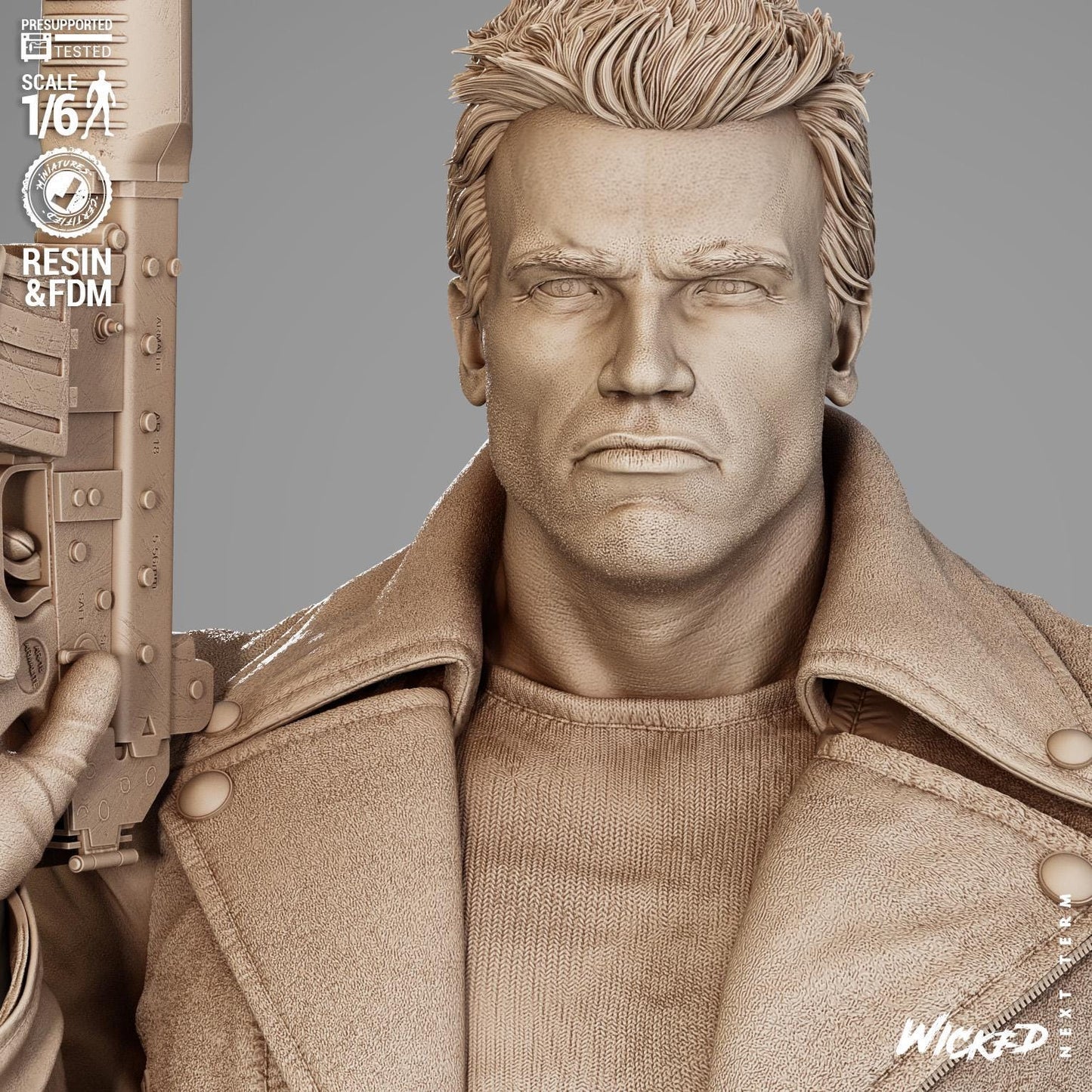 Terminator 1 - UNPAINTED FAN ART - Wicked 3D Models