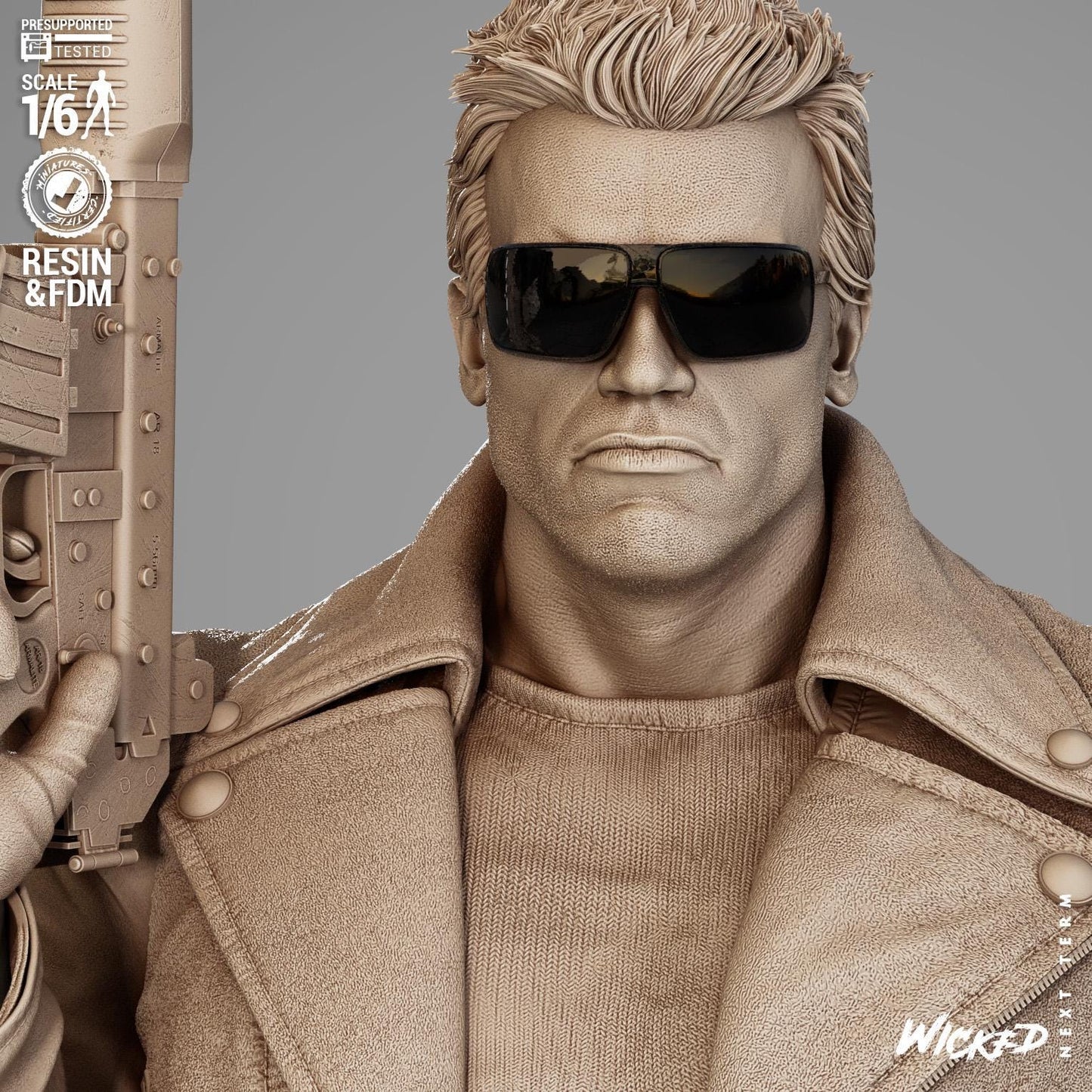 Terminator 1 - UNPAINTED FAN ART - Wicked 3D Models