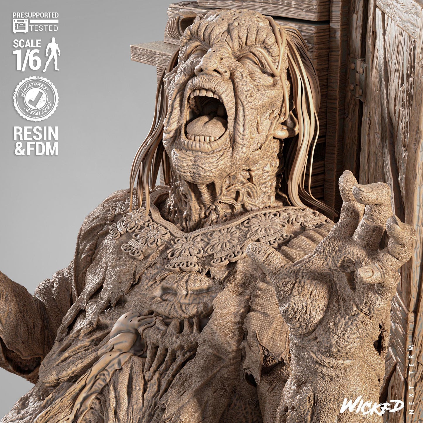Henrietta Sculpture - UNPAINTED FAN ART - Wicked 3D Models