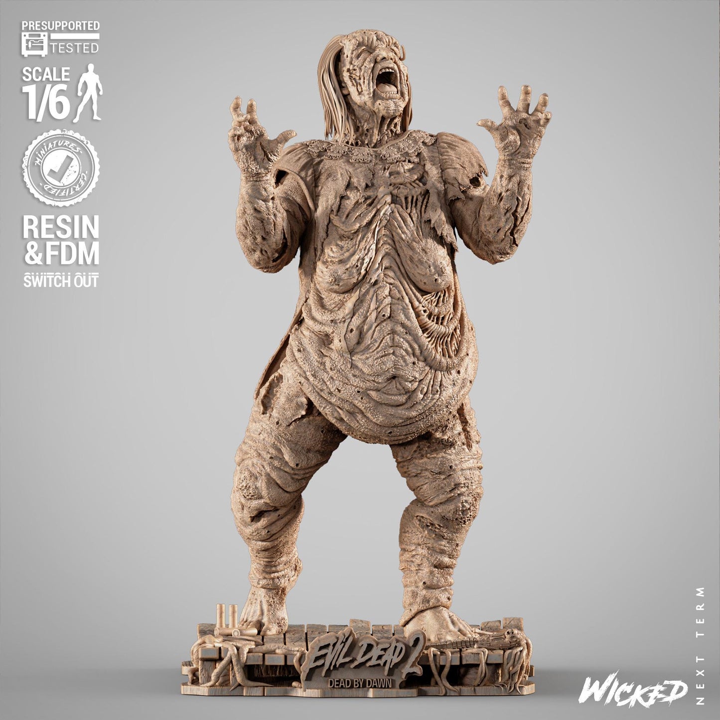 Henrietta Sculpture - UNPAINTED FAN ART - Wicked 3D Models