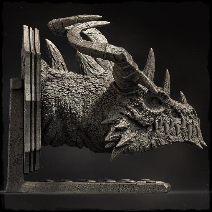 South European (head trophy) - UNPAINTED - Evox Arts
