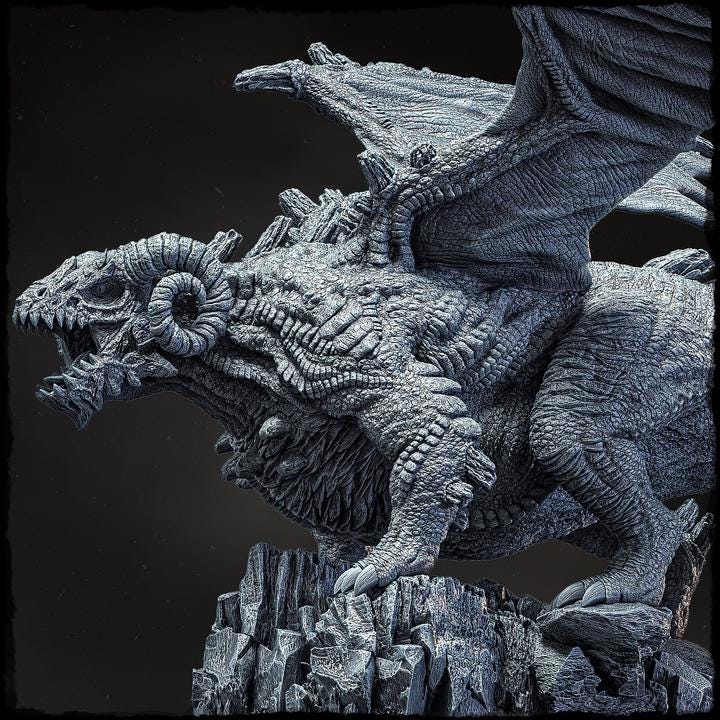 Icelandic Dragon - UNPAINTED - Evox Arts