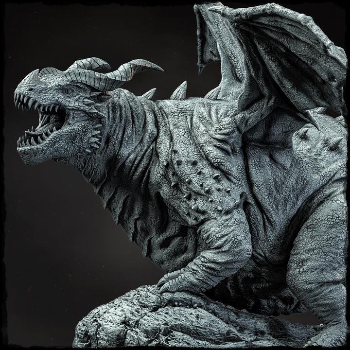 Bloatwing, the Fat Dragon - UNPAINTED - Evox Arts