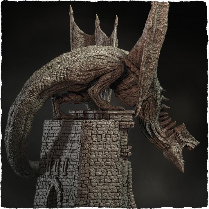 Arrowhead Dragon - UNPAINTED - Evox Arts