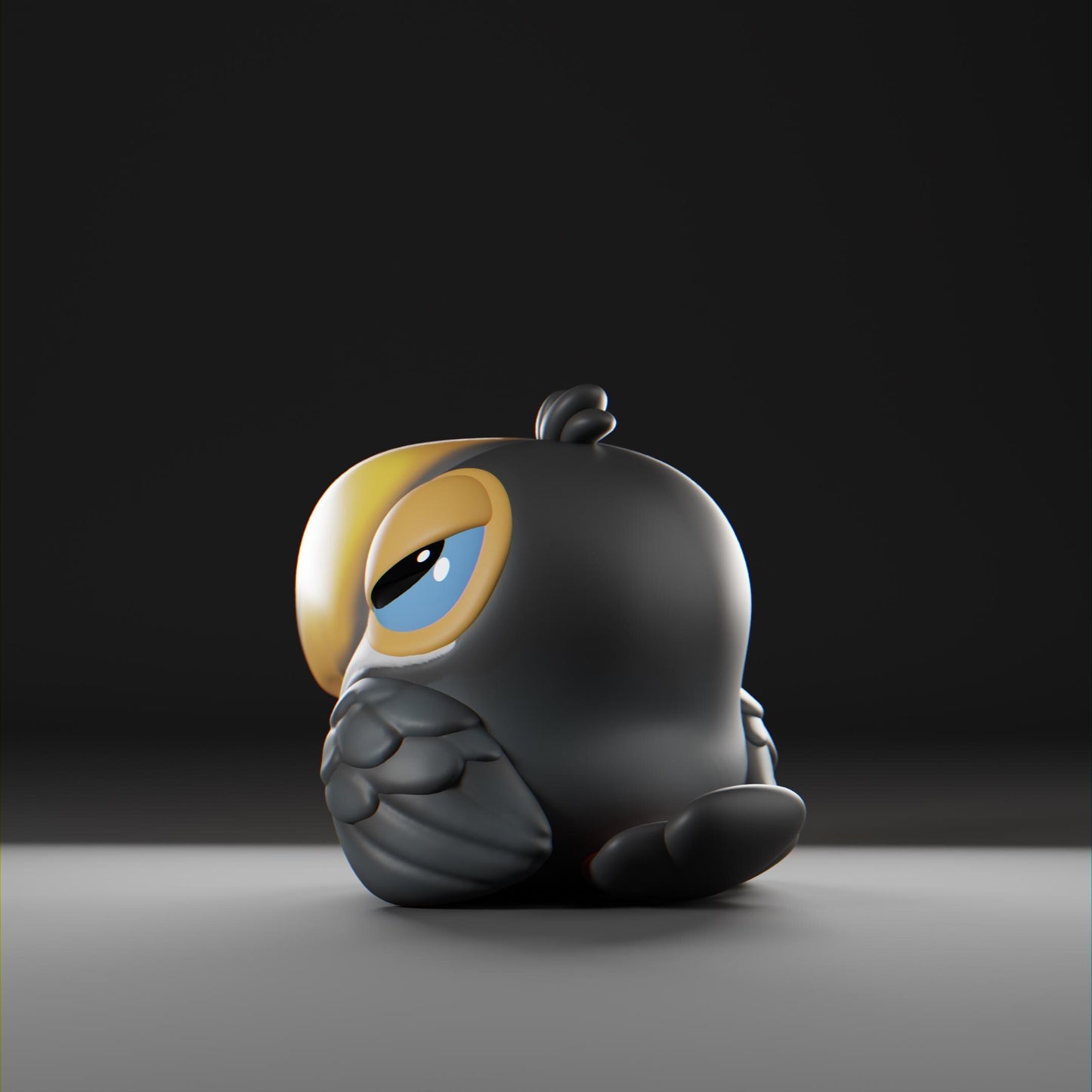 Beakii - UNPAINTED - Grumpii Art Toy