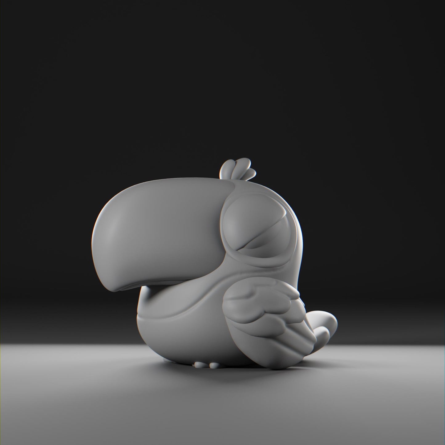 Beakii - UNPAINTED - Grumpii Art Toy