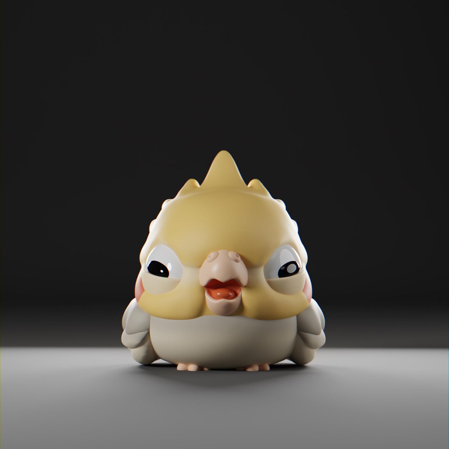 Cockatii - UNPAINTED - Grumpii Art Toy