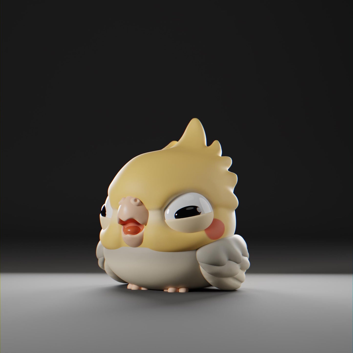 Cockatii - UNPAINTED - Grumpii Art Toy