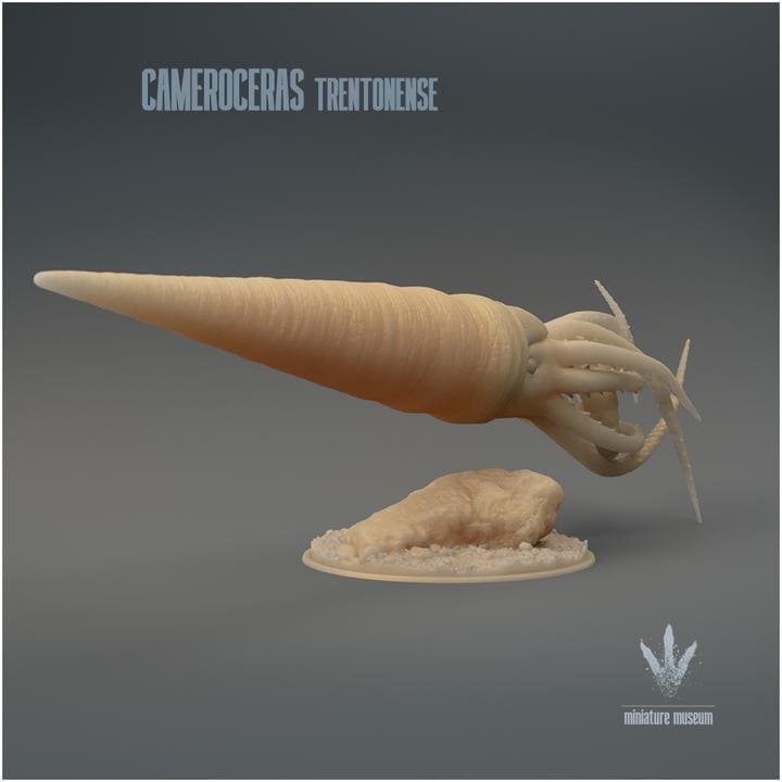 Cameroceras trentonense : Hunting - UNPAINTED 3D Figurine - Miniature Museum