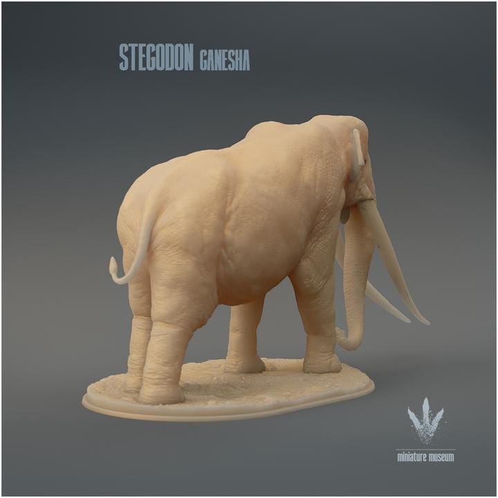 Stegodon ganesha : The Roofed Tooth Elephant - UNPAINTED - Miniature Museum