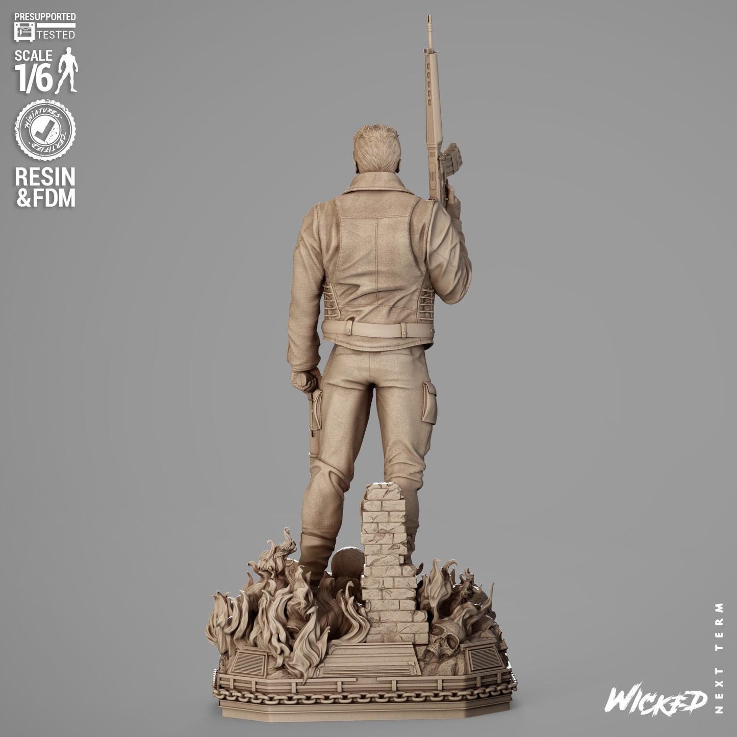 Terminator 1 - UNPAINTED FAN ART - Wicked 3D Models