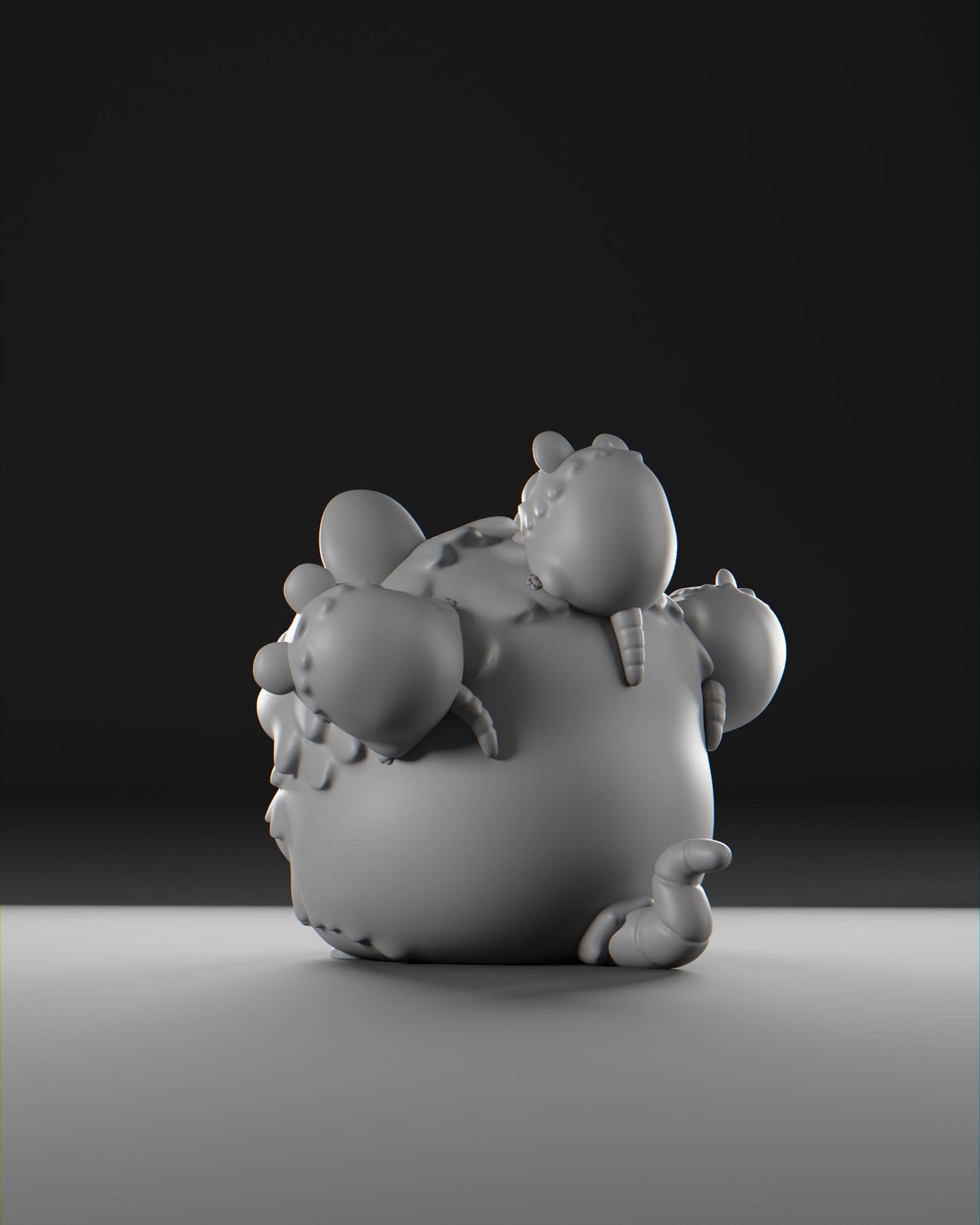 Possii - UNPAINTED - Grumpii Art Toy