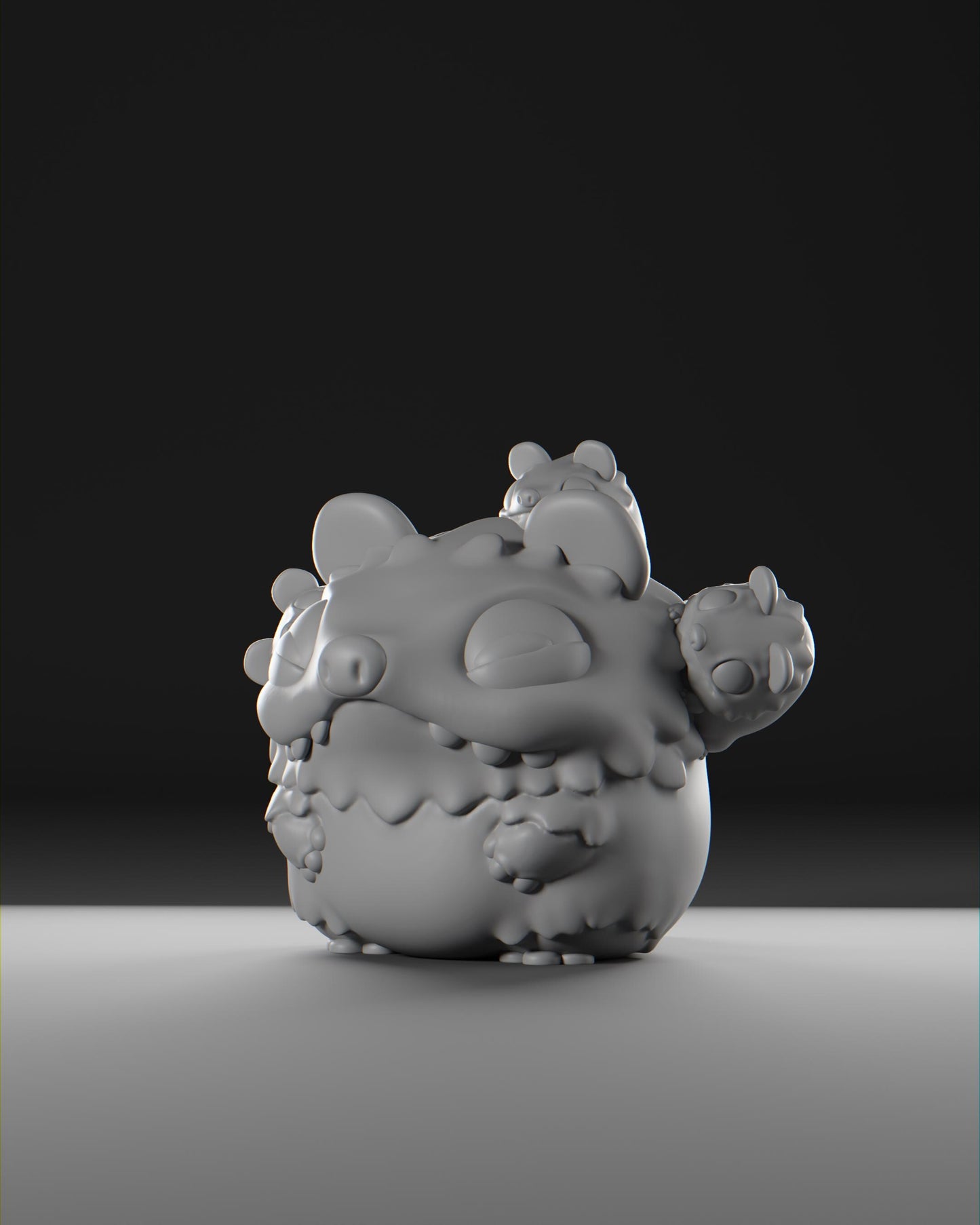 Possii - UNPAINTED - Grumpii Art Toy