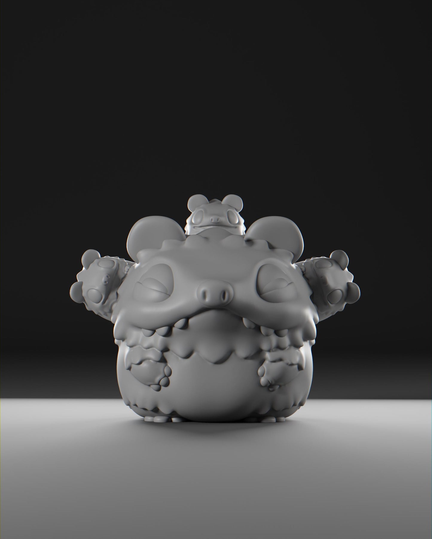 Possii - UNPAINTED - Grumpii Art Toy