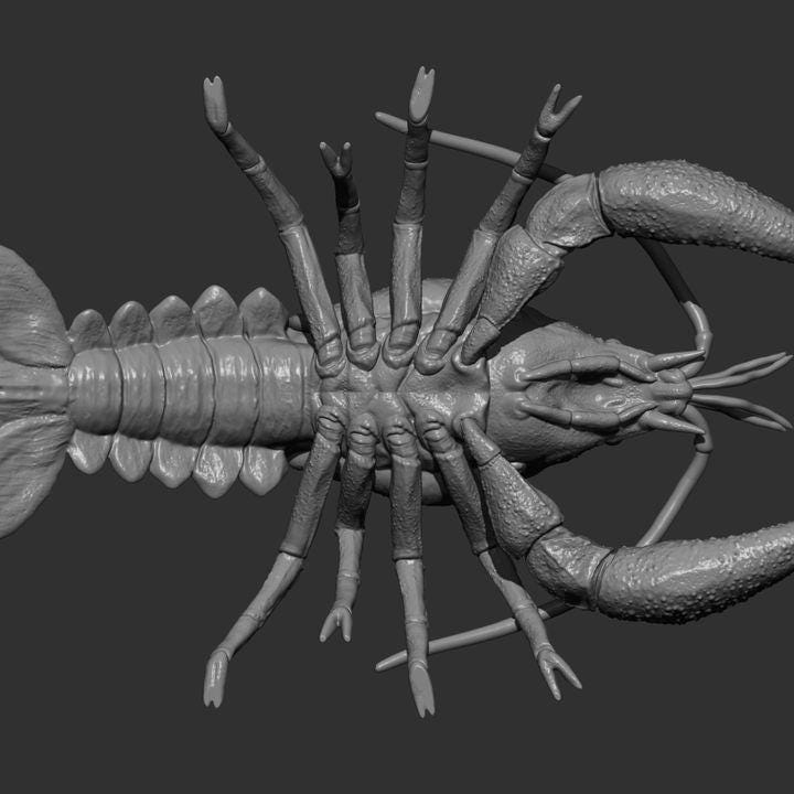 Crayfish - UNPAINTED - Alexander3dart