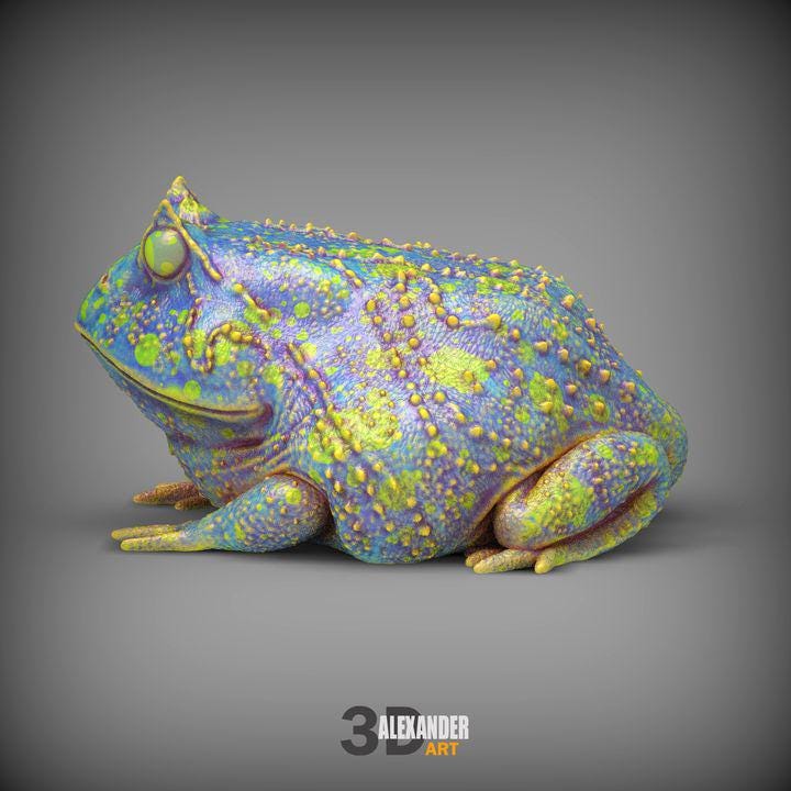 Slingshot frog - UNPAINTED - Alexander3dart