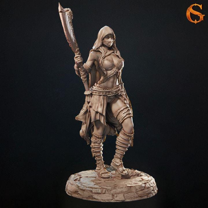 Decapatrix, Female Human Executioner - UNPAINTED - SolGood Creations
