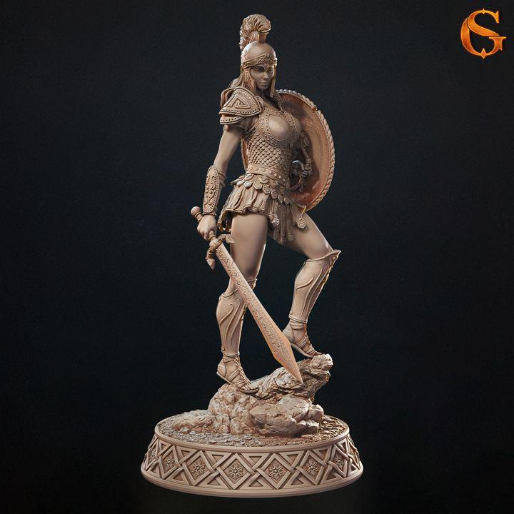 Dianolytta, Female Human Hoplite - UNPAINTED - SolGood Creations