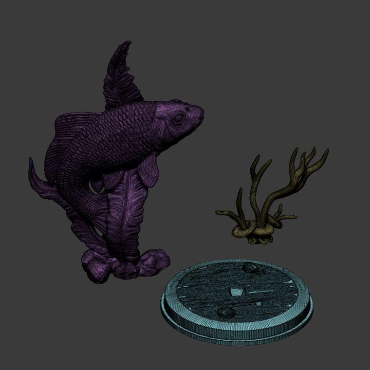Carp - UNPAINTED - Alexander3dart