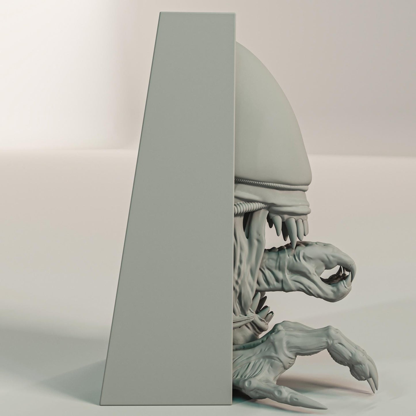 Xenomorph Inspired Fan Art Mini Book Nook - UNPAINTED - Treddigineer