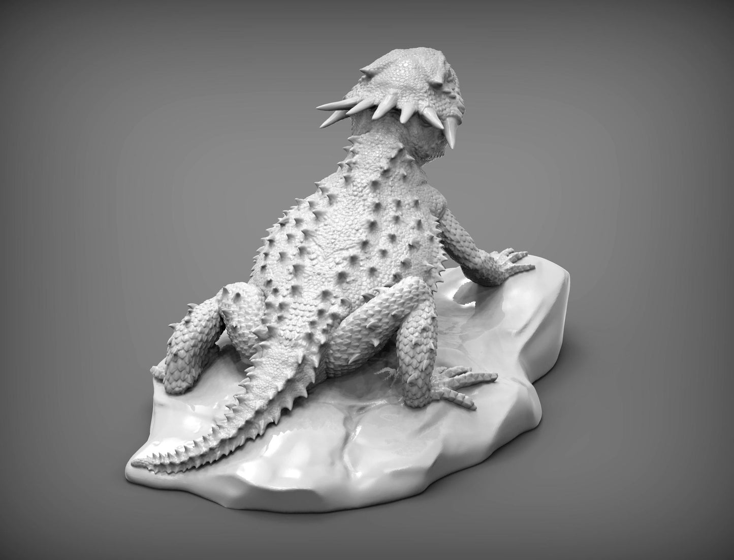 Flat-horned toad lizard - UNPAINTED - Alexander3dart