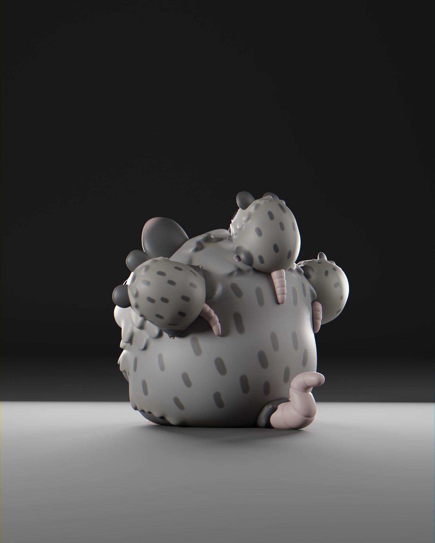 Possii - UNPAINTED - Grumpii Art Toy