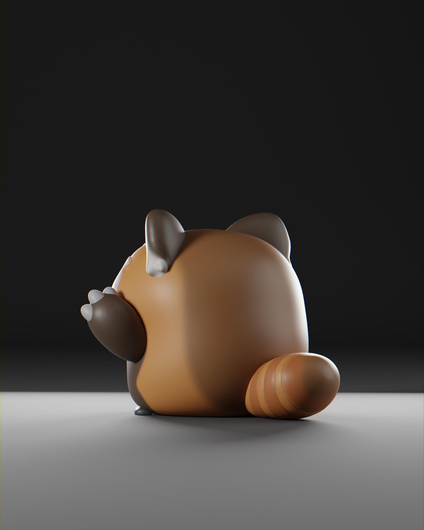Red Pandii - UNPAINTED - Grumpii Art Toy